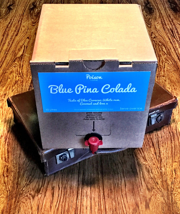 Blue Pina Colada cocktail bag in box 5 litres